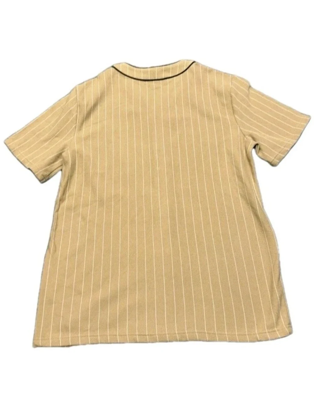 TRUE RELIGION: MEN'S LOGO BASEBALL JERSEY: BEIGE: SIZE: MEDIUM: BRAND NEW